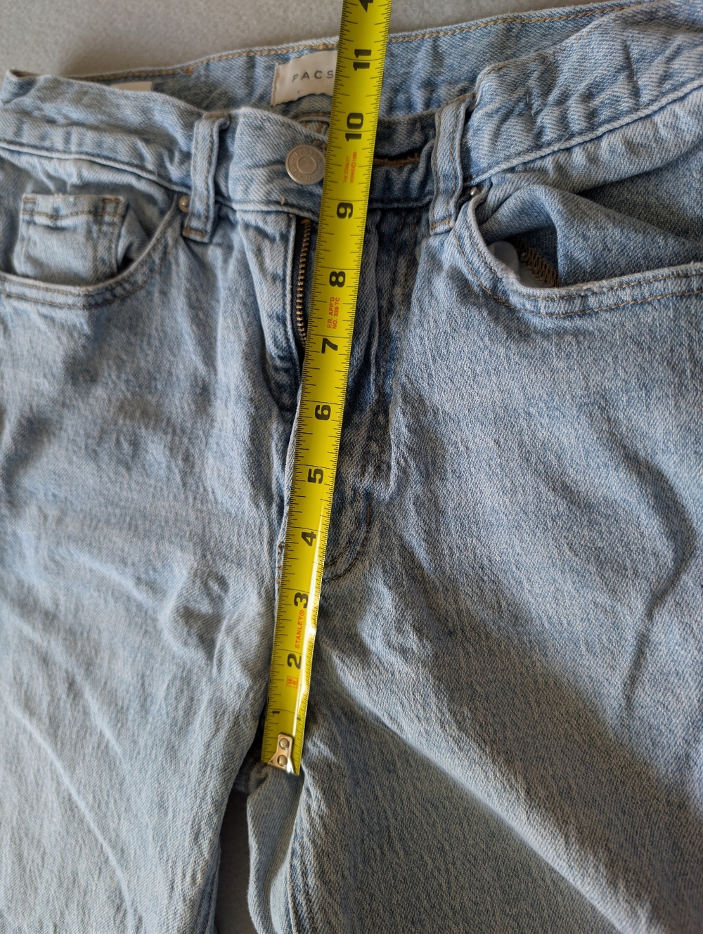 PacSun High Rise Bootcut Light Wash Distressed Jeans Soft Cotton Boho Sz 28/6R image 9